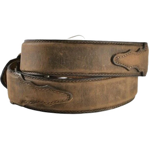 Nocona Men's Distressed Overlay Belt - Brown