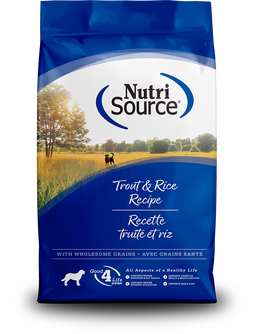 NutriSource Trout & Rice with Wholesome Grains Dry Dog Food