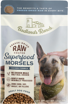 Badlands Ranch Superfood Complete Raw Coated Morsels Chicken