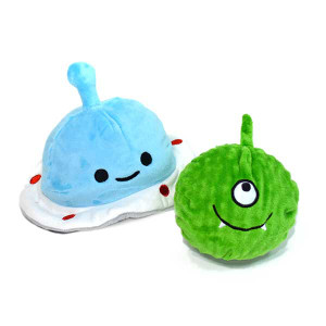 Patchwork Pet Prickles Spaceship + Alien Toy