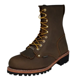 Zanco Men's 8" Soft Toe Logger Work Boot - Brown