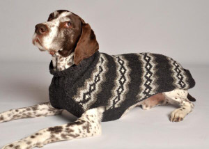 Chilly Dog Sweaters Gray Diamonds Dog Sweater