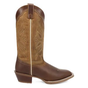 Laredo Women's Iron Belle Round Toe Leather Boot - Brown