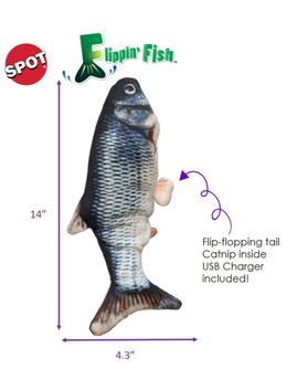 Ethical Flippin' Fish Cat Toy 11.5"