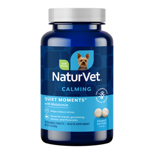 NaturVet Dog Quiet Moment Calm Time Release Tablets