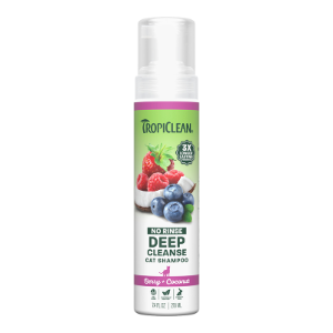TropiClean No Rinse Deep Cleansing Waterless Cat Shampoo - Berry & Coconut