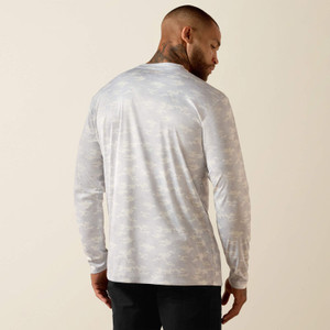 Ariat Men's Rebar Sunblocker Printed Long Sleeve T-Shirt - Micro Chip