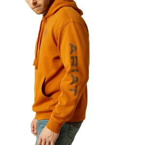 Ariat Men's Logo Hoodie - Glazed Ginger