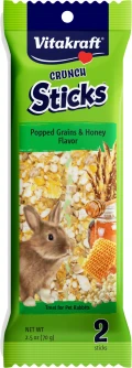 Vitakraft Crunch Sticks Popped Grains & Honey Rabbit Treats