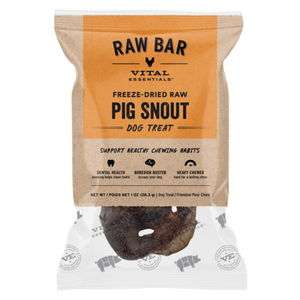 Vital Essentials Freeze-Dried Raw Pig Snout Dog Treat