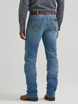 Wrangler Men's Retro Slim Fight Straight Leg Jean - Timber