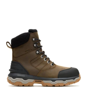 Wolverine Men's 8" Alpha Insulated CarbonMAX Composite Toe Work Boot - Dark Brown