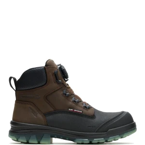 Wolverine Men's 6" Durashocks SR Icon Derrick BOA CarbonMAX Composite Toe Work Boot - Dark Coffee