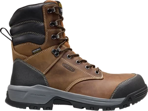 Keen Men's Evanston 8" Waterproof Composite Toe Work Boot - Brown
