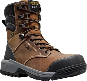 Keen Men's Evanston 8" Waterproof Composite Toe Work Boot - Brown