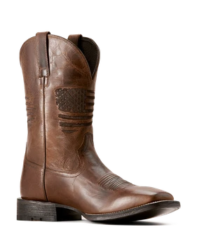 Ariat Men's Circuit Patriot Wide Square Toe Western Boot - Tan