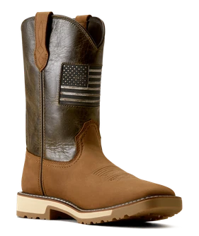 Ariat Men's Activator Patriot Wide Square Toe Work Boot - Alamo Brown