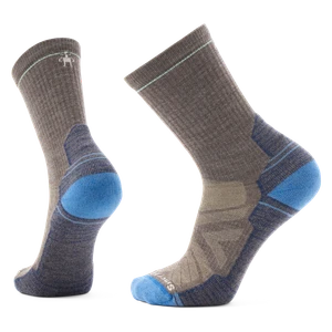 Smartwool Men's Hike Light Cushion Crew Socks - Taupe/Laguna Blue