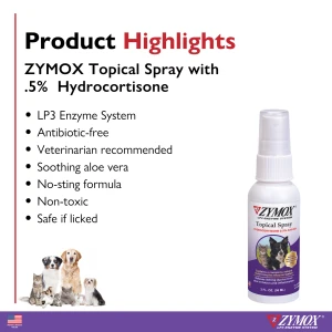 Zymox Topical Spray with .5% Hydrocortisone