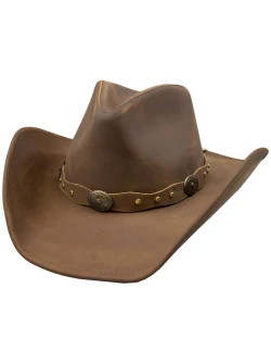 Stetson Roxbury Leather Hat - Mocha