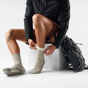 Smartwool Men's Hike Classic Extra Cushion Crew Socks - Taupe