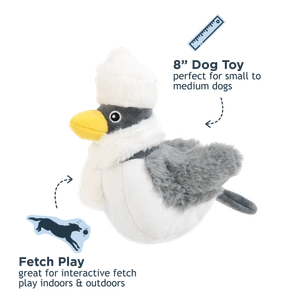 Tall Tails 2-in-1 Snow Bird Holiday Fetch Ball Dog Toy