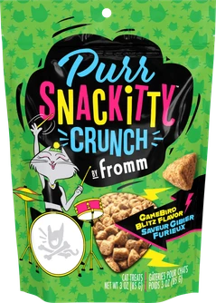 Fromm PurrSnackitty Crunch Gamebird Blitz Flavor Cat Treats