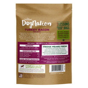 Freshpet DogNation Turkey Bacon Refrigerated Dog Treat