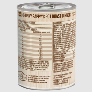 Merrick Chunky Pappy's Pot Roast Canned Dog Food 