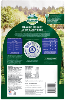 Oxbow Organic Bounty - Adult Rabbit Food 3lb