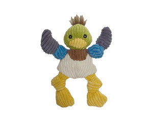 Allure Plush Corduroy Durable Knotties Duck Dog Toy X-Small