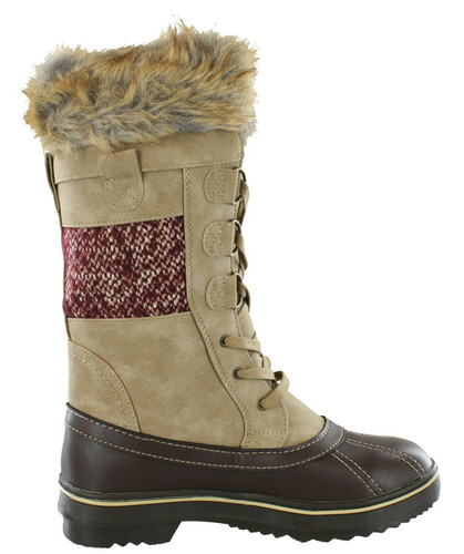 fur lined tan boots