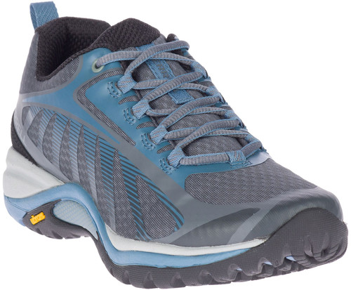 Merrell Women's Siren Edge 3 Low Hiking Shoe Rock/Bluestone - Chaar