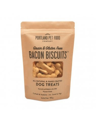 Portland Pet Food Grain and Gluten Free Bacon Dog Biscuits 5oz