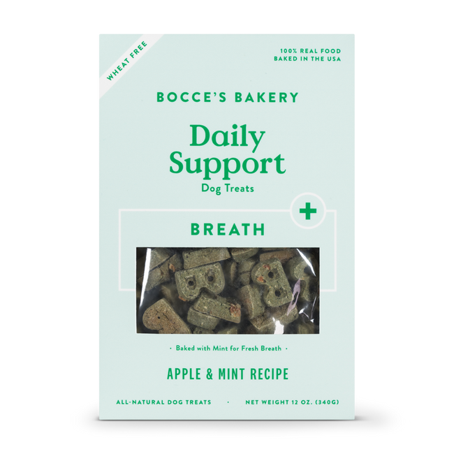 Bocce's Bakery Daily Support Breath Dog Biscuits 12oz