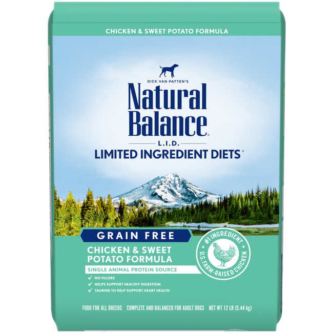Natural Balance Limited Ingredient Chicken and Sweet Potato Dog Food 24 lb