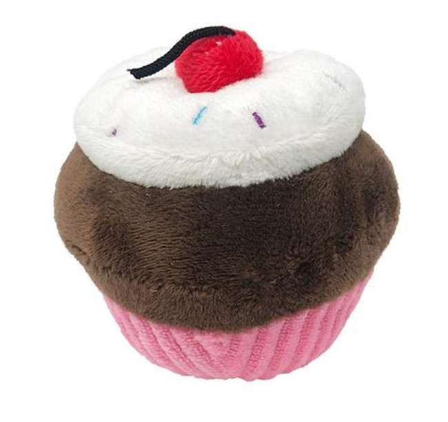 Dogline Mini Pink Cupcake Dog Toy