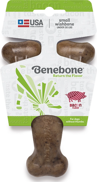 Benebone Bacon Wishbone Small