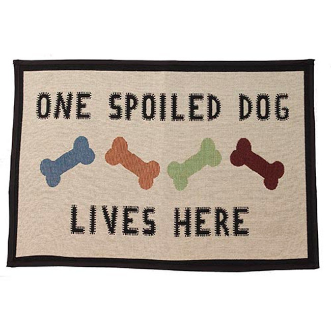 "One Spoiled Dog" Jumbo Tapestry Placemat