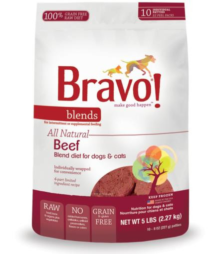 Bravo! Frozen Raw Beef Blend Burger 5lb