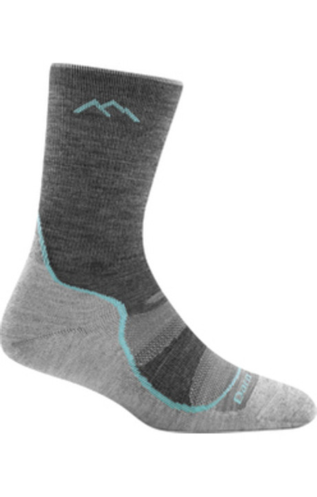 Darn Tough Women's Light Hiker Micro Crew Light Cushion Sock Slate