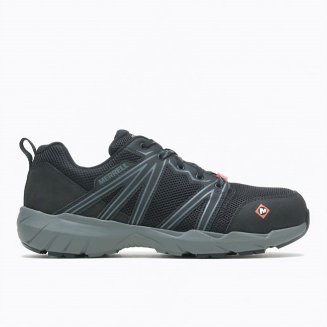 Merrell Men's Fullbench Superlite Alloy Toe Work Shoe - Black