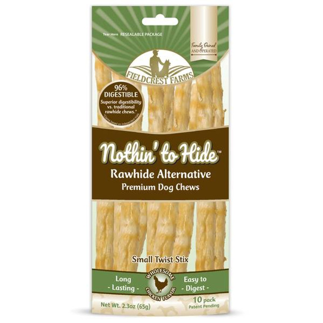 Nothin to Hide Small Chicken Twist Stix 10pk