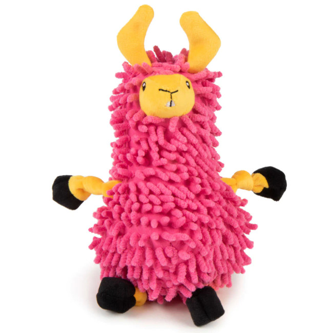 GoDog Llamas Plush Dog Toy - Pink