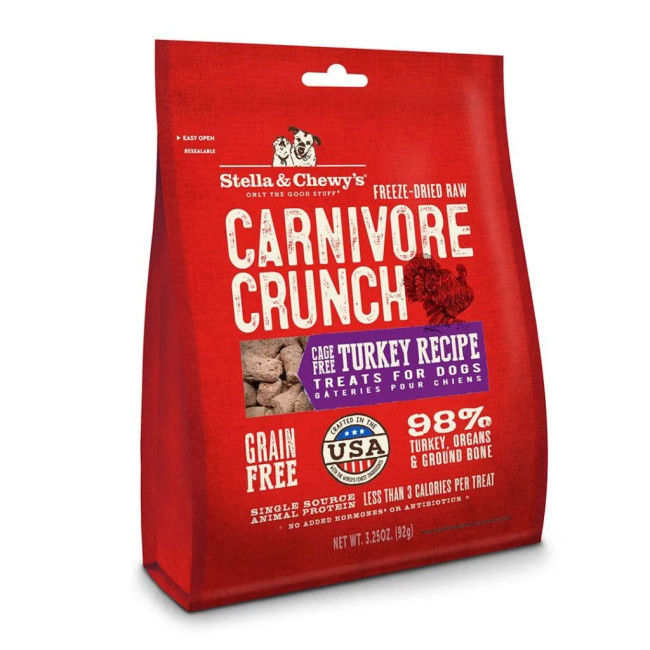 Stella & Chewy's Turkey Carnivore Crunch Dog Treats