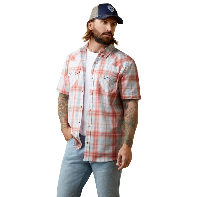 Ariat Men's Harter Retro Fit Shirt - Faded Brick