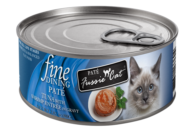 Fussie Cat Fine Dining Pate Tuna With Shrimp Wet Cat Food
