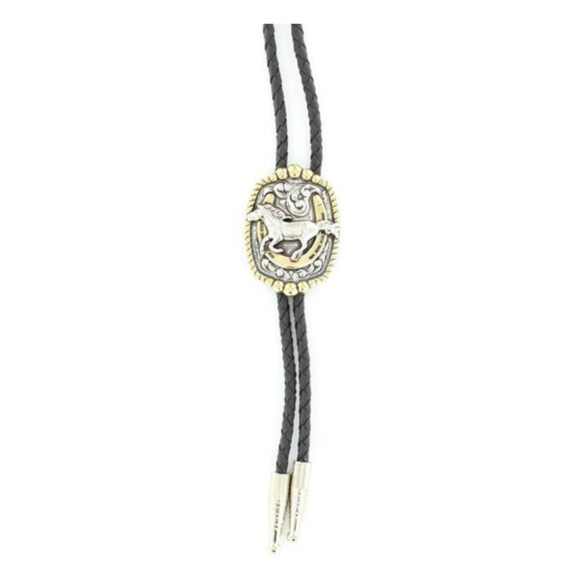 M+F Western Running Horse Bolo Tie