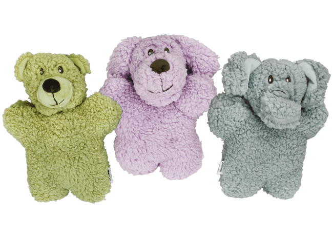 Multipet 9.5" Aromadog Fleece Man Assorted Plush Dog Toys 