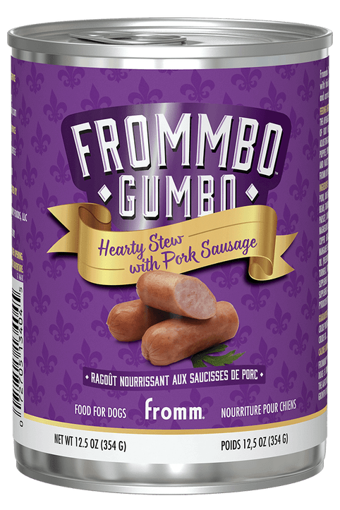 Fromm Frommbo Gumbo Hearty Stew With Pork Sausage Canned Dog Food